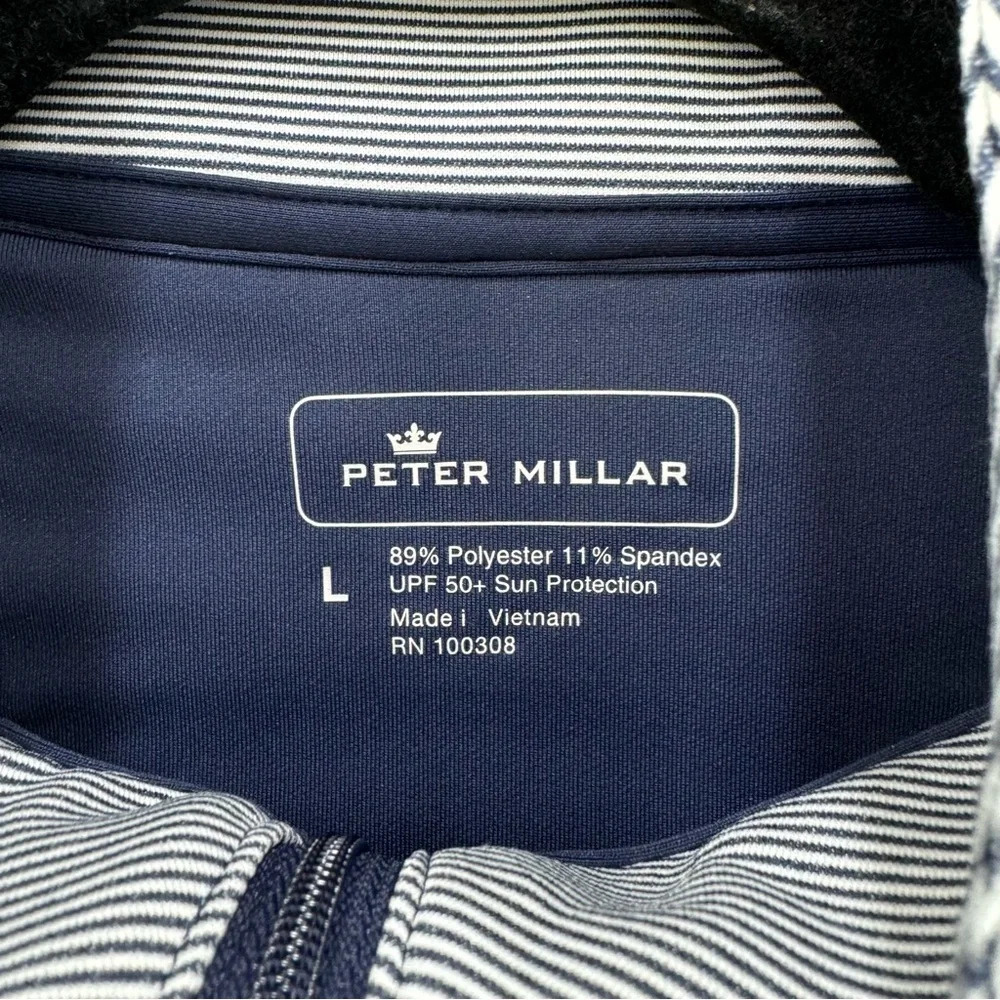 Peter Millar Striped Pullover Large - image 8